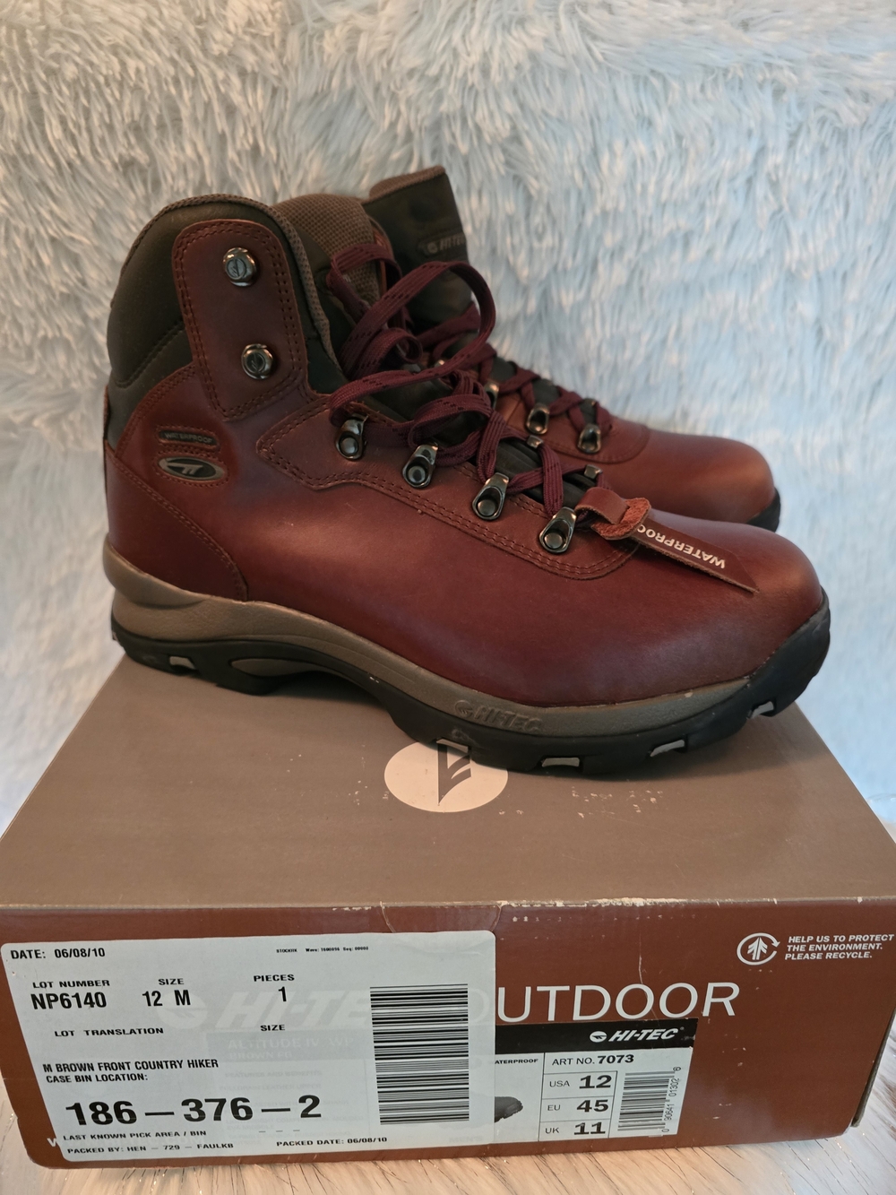 Hi-Tec Men's Brown Waterproof Hiking Boots